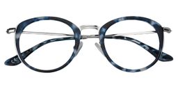 Ainslie Round Blue Tortoise Glasses1