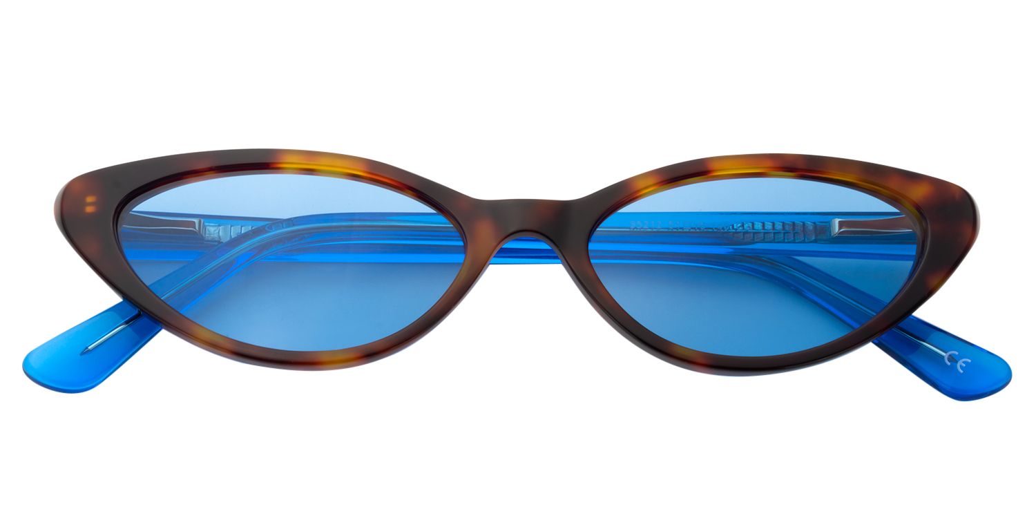 Oval Blue Sunglasses | Zeelool Sunglasses1