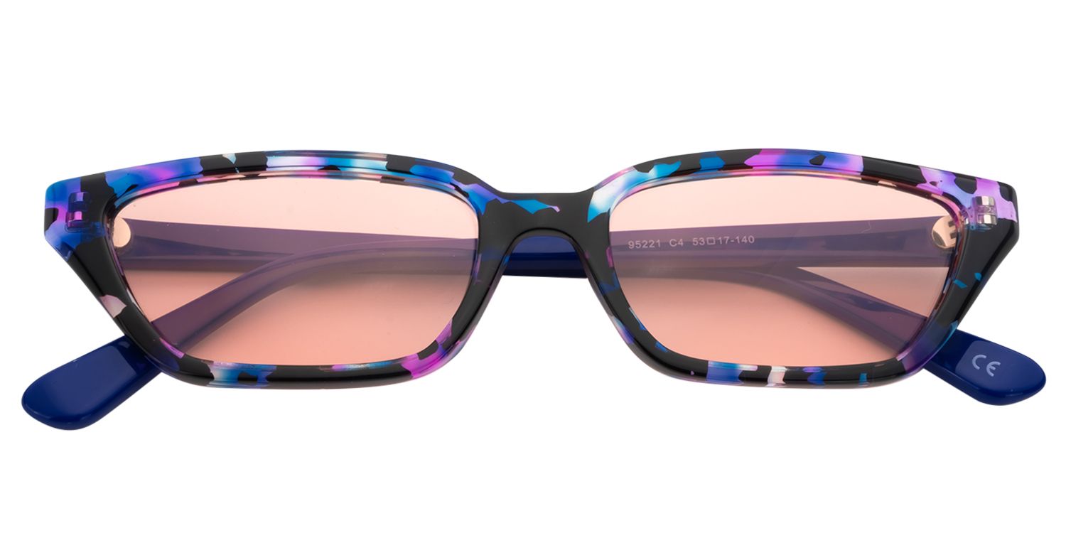 Rectangle Floral Sunglasses | Zeelool Sunglasses1
