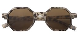 Andrea Geometric Light-Tortoise Sunglasses1