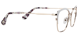 Heidi Cateye White Glasses4