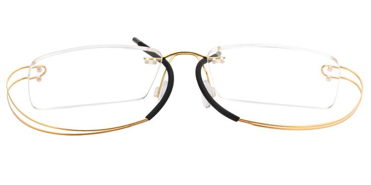 Skyler Rectangle Titanium Glasses 