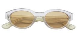 Amor Oval Clear Sunglasses1