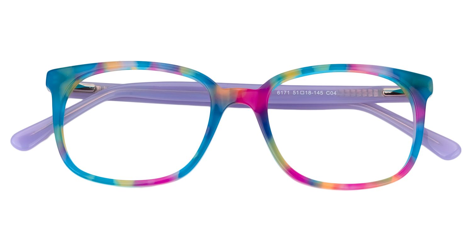 Rectangle Blue Glasses | Zeelool Glasses1