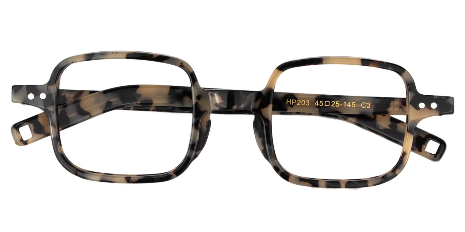 Square Light Tortoise Glasses | Zeelool Glasses1