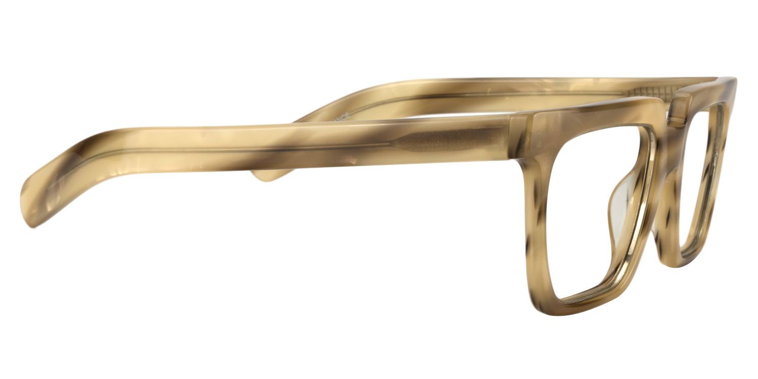 Square Light Brown Glasses | Zeelool Glasses4