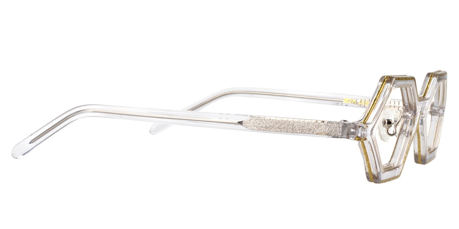 Geometric Yellow Glasses | Zeelool Glasses4