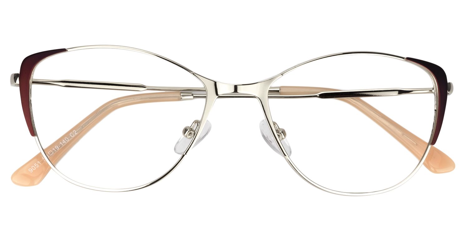 Cat eye Silver Glasses | Zeelool Glasses1