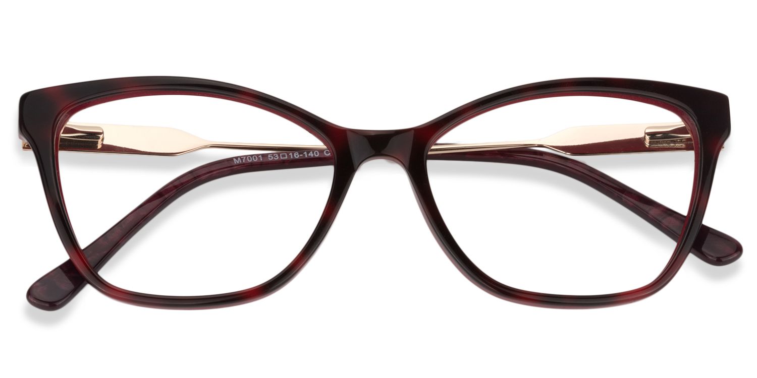 Cat eye Red Tortoise Glasses | Zeelool Glasses1