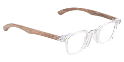 Jasmine  Rectangle Clear Glasses 4
