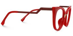 Jacqueline Red Cat eye Glasses4