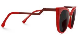 Jacqueline Red Cat eye Sunglasses3