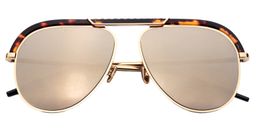 Ava Geometric Gold Sunglasses1