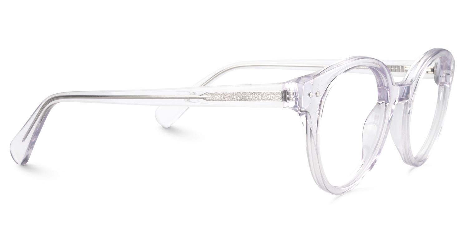 Round Clear Glasses | Zeelool Glasses4
