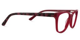 Carly Square Red Glasses4