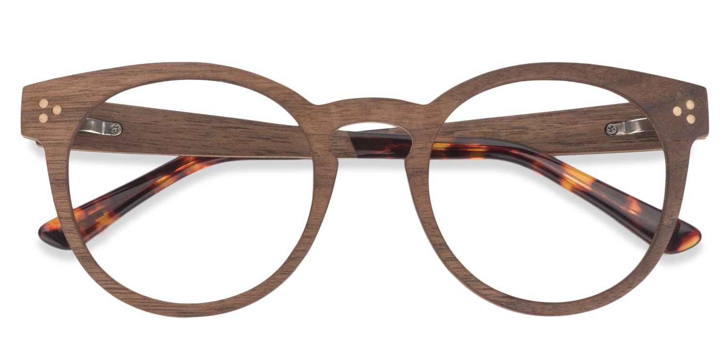 Round Brown Glasses | Zeelool Glasses1