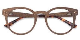 Carita Round Brown Glasses1