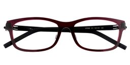 Anastasia Rectangle Red Glasses1