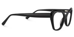 Carlotta Rectangle Black Glasses4