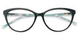 Alan Oval Dark Green Glasses1