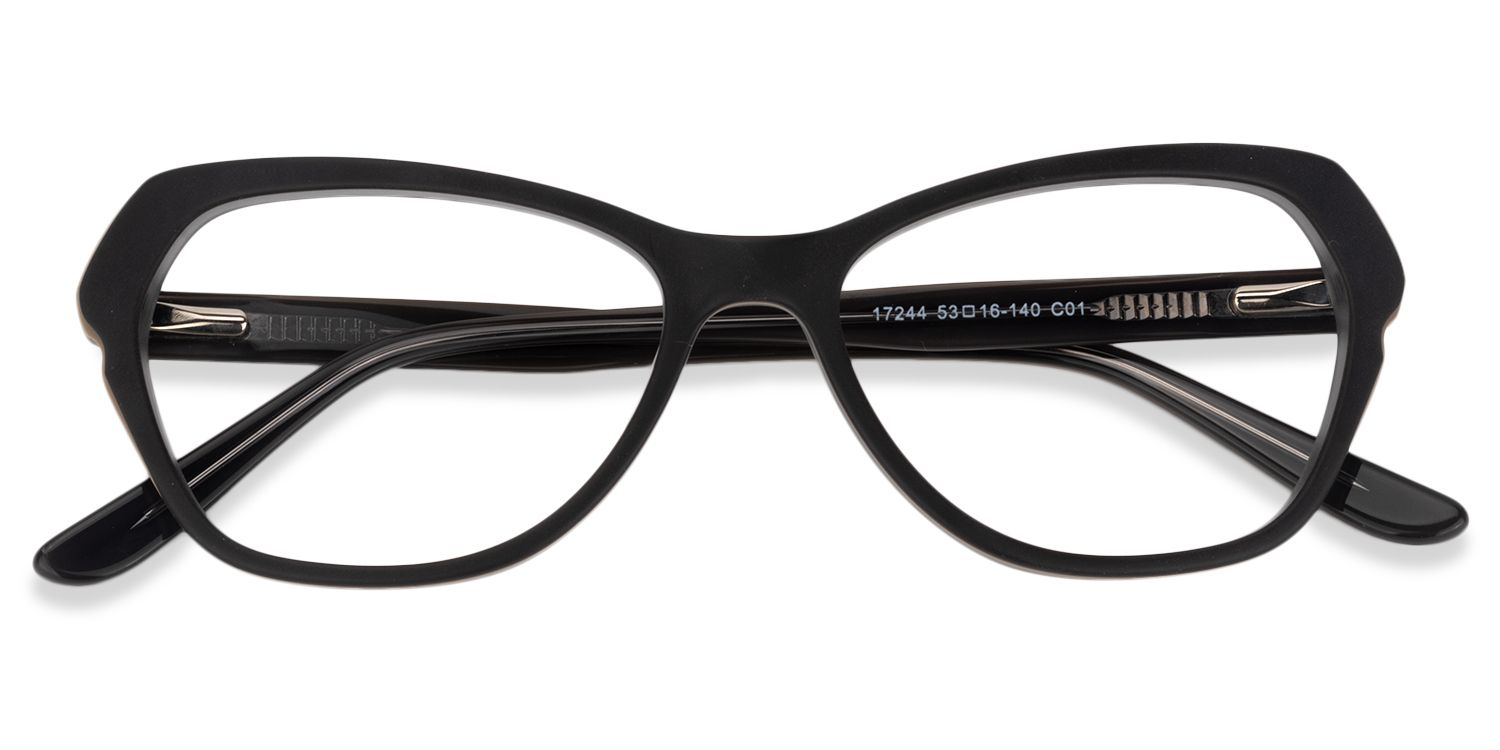 Rectangle Black Glasses | Zeelool Glasses1