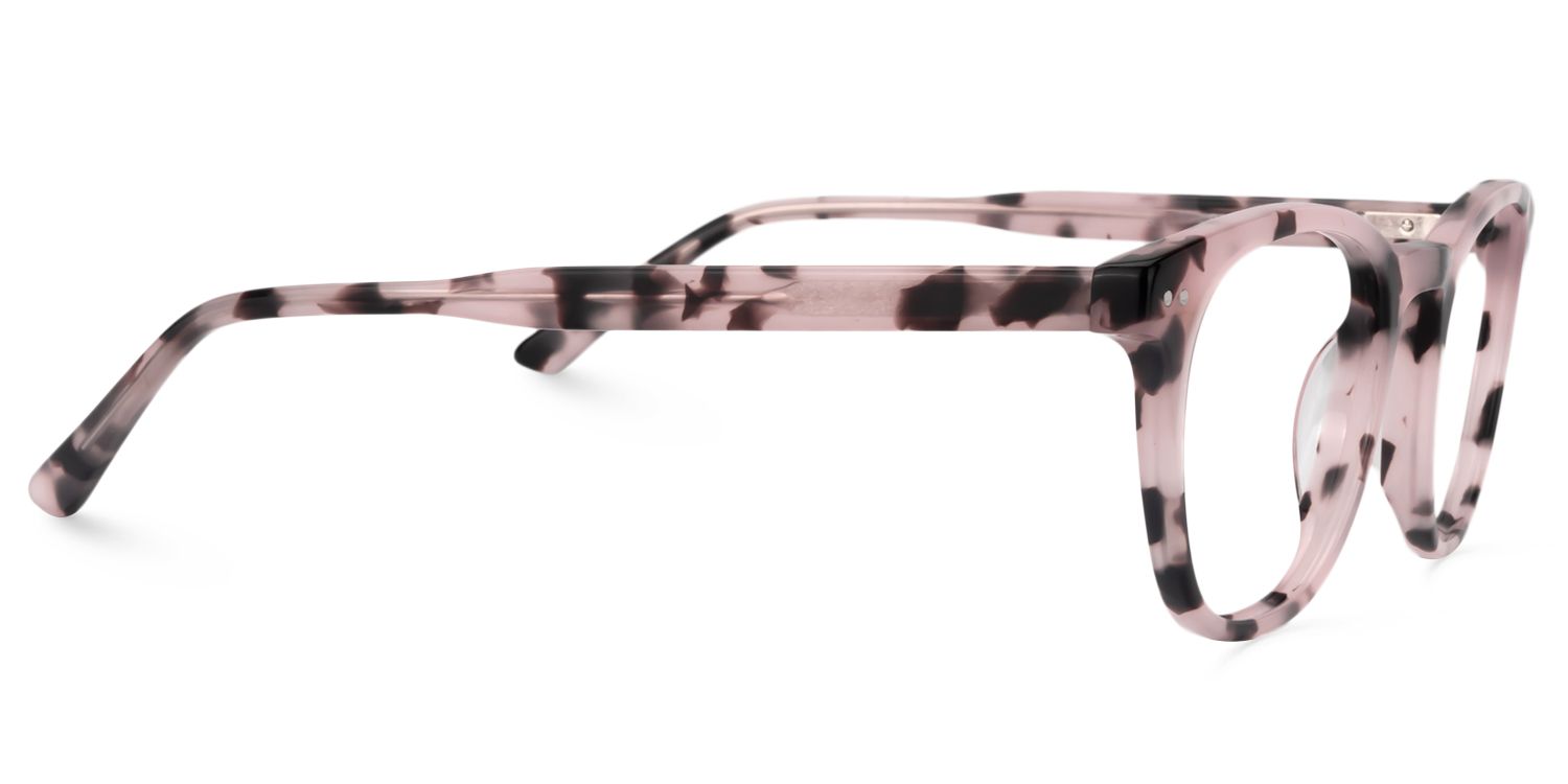 Round Pink Floral Glasses | Zeelool Glasses4
