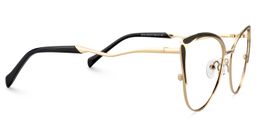 Celestine Cat Eye Black Glasses4
