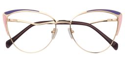 Celestine Cat Eye Purple Glasses1
