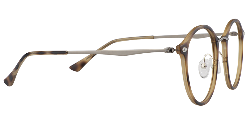 Round Light Amber Glasses | Zeelool Eyeglasses4