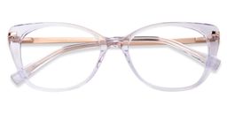 Chanda Cat Eye Clear Glasses1