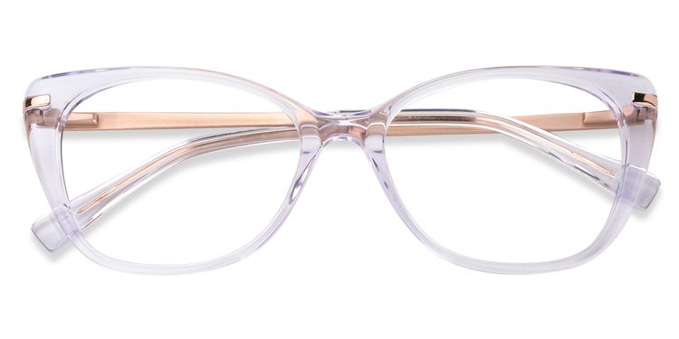 Chanda Cat Eye Clear Glasses