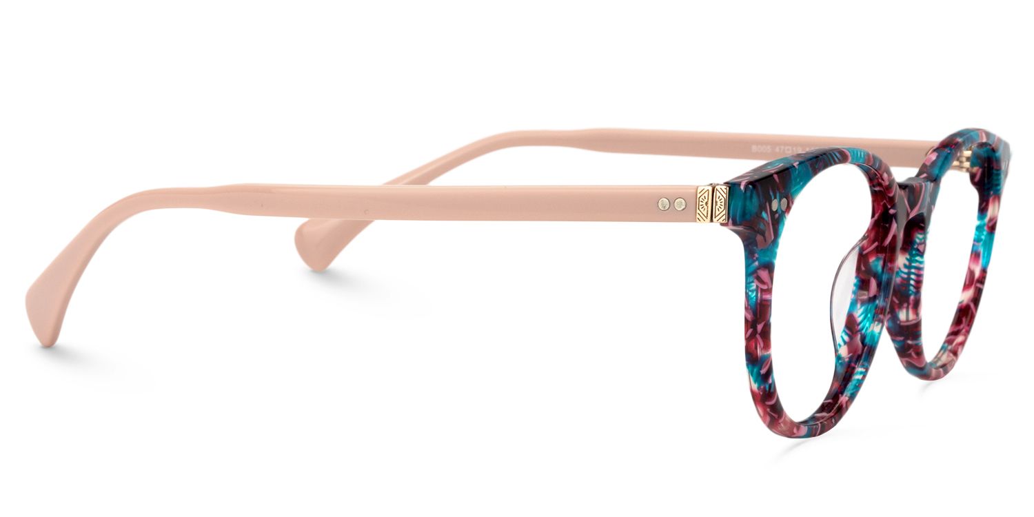 Round Floral Glasses | Zeelool Glasses4