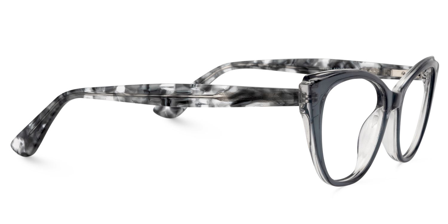 Cat Eye Gray Glasses | Zeelool Glasses4