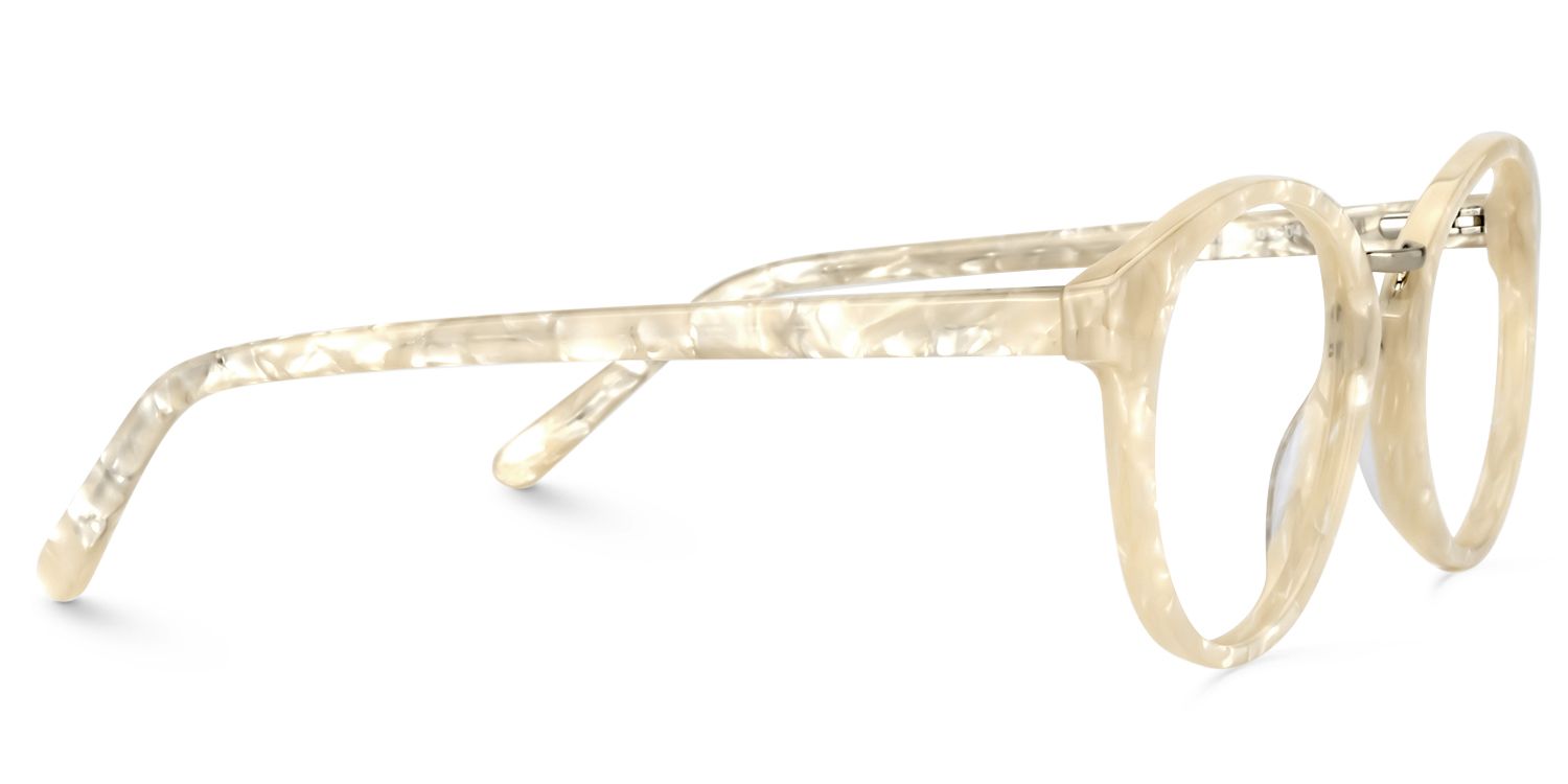 Round Beige Glasses | Zeelool Glasses4