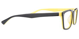 Ethan Rectangle Black Glasses5