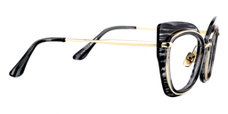 Ellie Cat Eye Gray Pattern Glasses 2