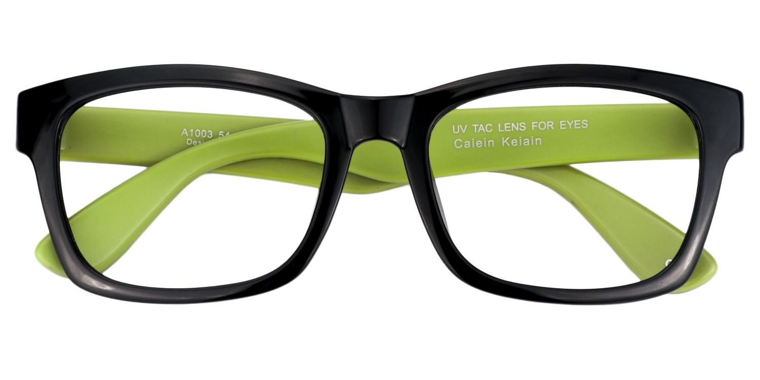 Rectangle Green Glasses | Zeelool Glasses1