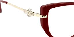 Claudine Cat Eye Red Glasses4