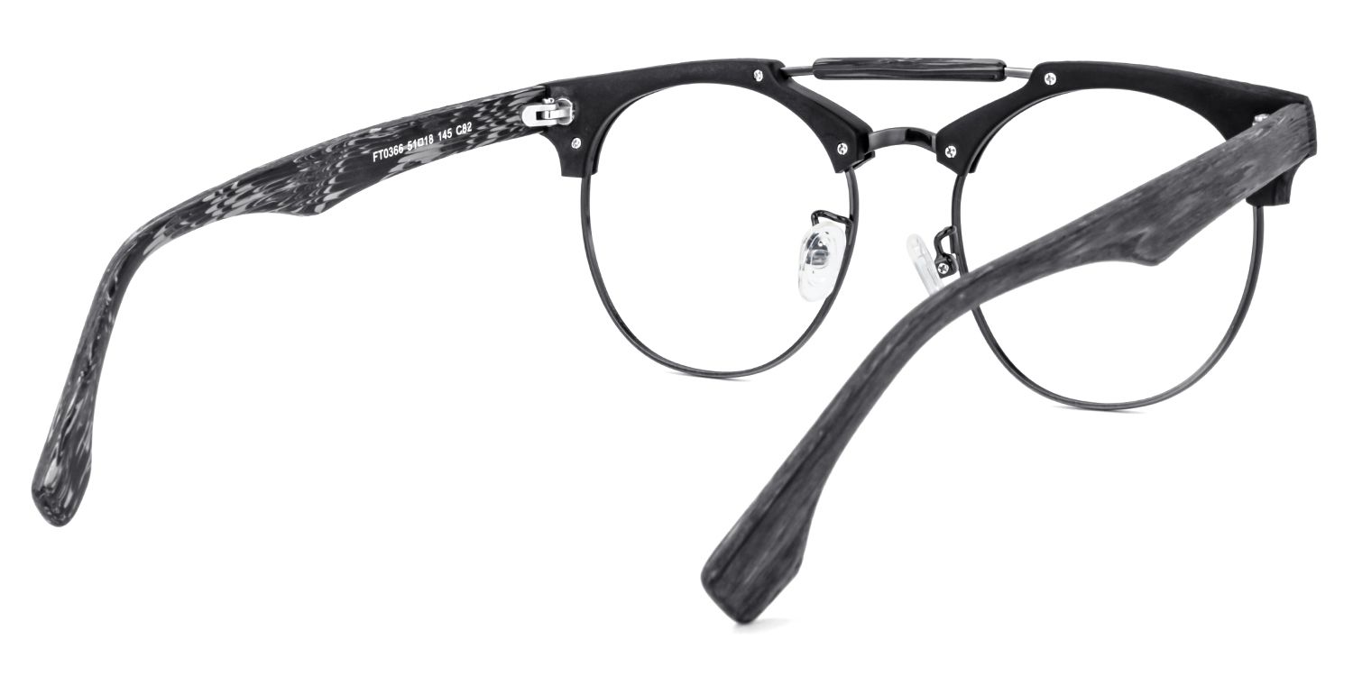 Aviator Black Glasses | Zeelool Glasses5