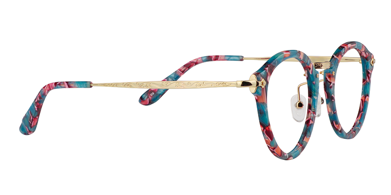 Round Floral Glasses | Zeelool Prescription Glasses4