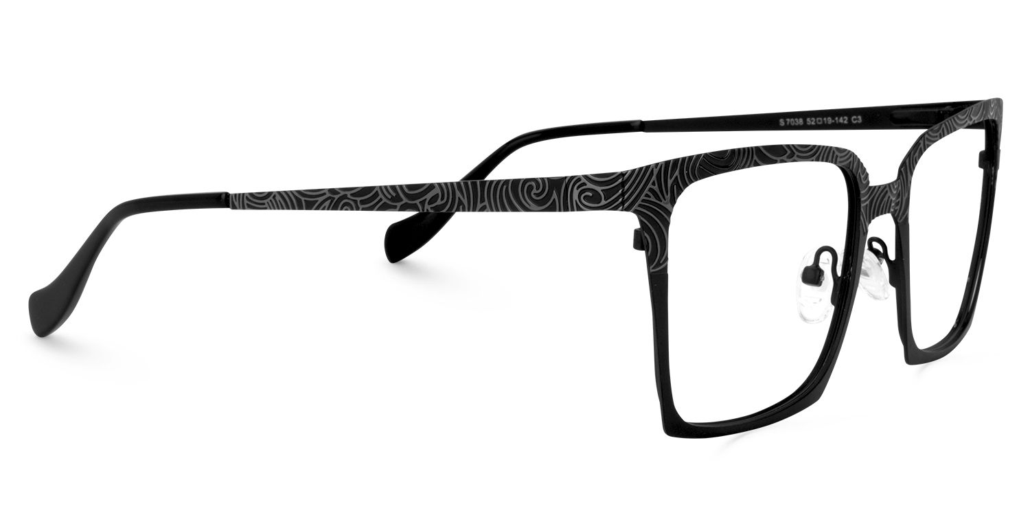 Square Black Glasses | Zeelool Glasses4