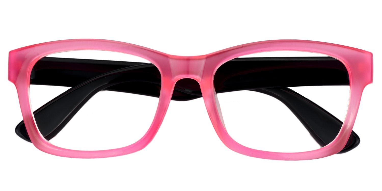 Rectangle Pink Glasses | Zeelool Glasses1