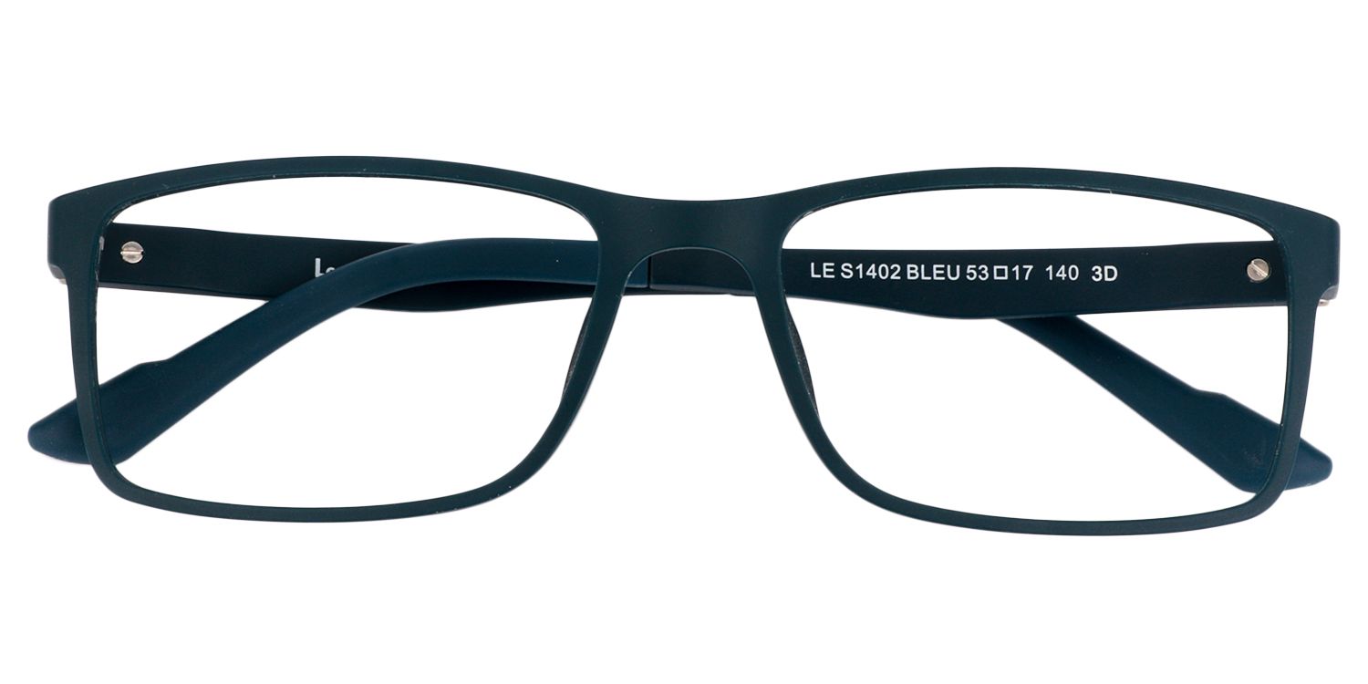 Rectangle Dark-Green Glasses | Zeelool Glasses1