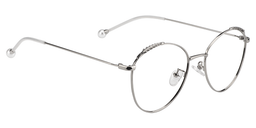 Abiola Round Silver Glasses3