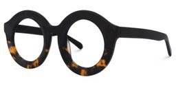 Vilmary Round Tortoise Glasses1