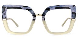 Natalin Square Snake/Skin Glasses0