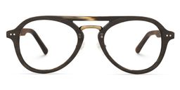 Claudia Aviator Brown Glasses0