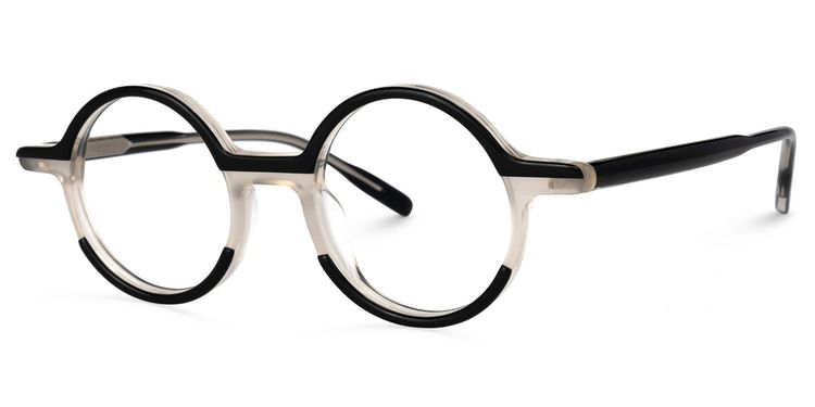 Mincey Round Black Glasses