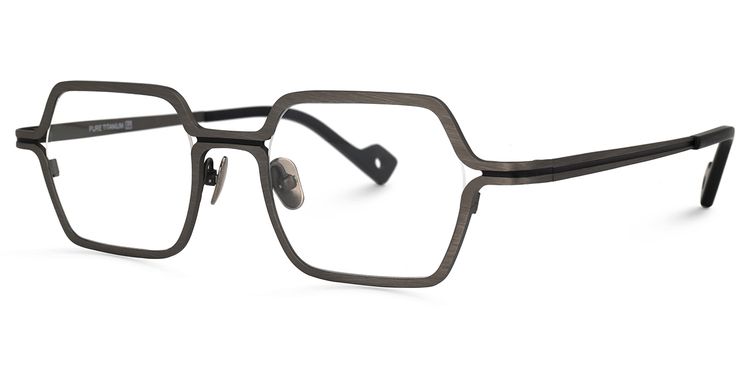 Katleend Square Gray Glasses
