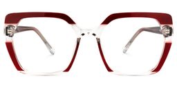 Diego Square Red Glasses0